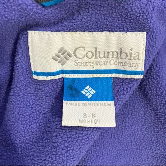 Columbia Mini pixel grabber ll windbreaker Jacket lavender purple size 3-6 mo - Picture 5 of 8